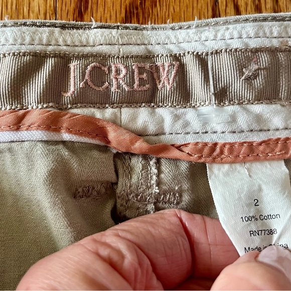 J. Crew Tan Straight Leg Pants Cotton Blend - Picture 3 of 11